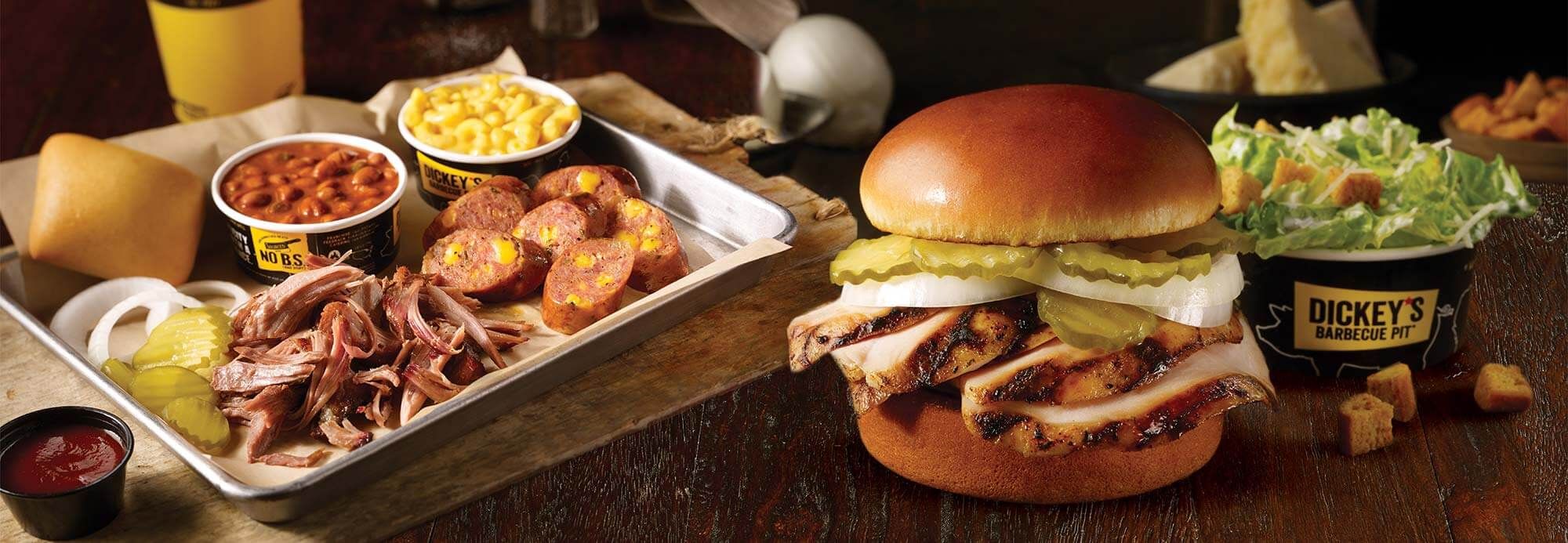 Image of Dickeys food on the table