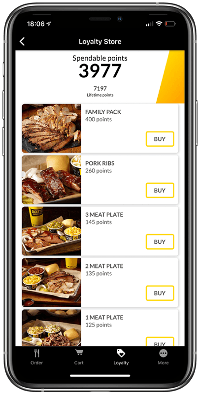 Loyalty phone application image